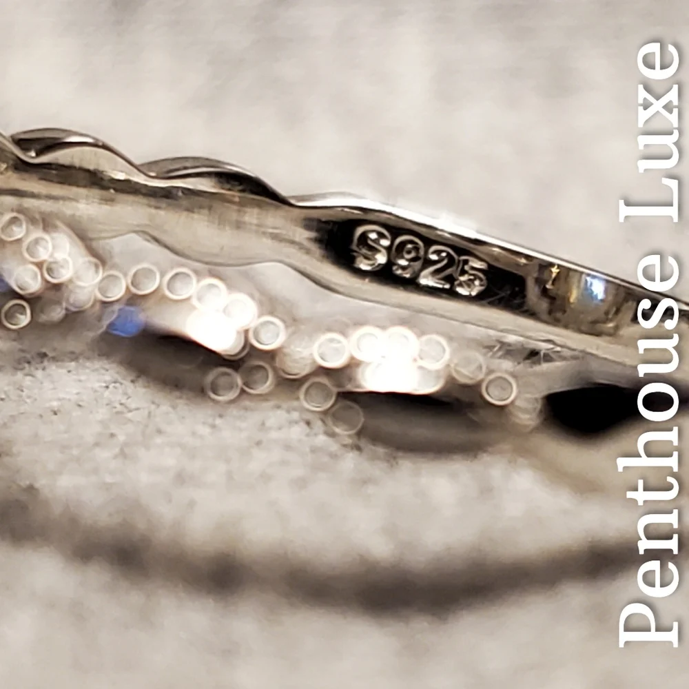 REAL Natural Opal Dome Oval Cut Sterling Silver Ring - Picture 4 of 6